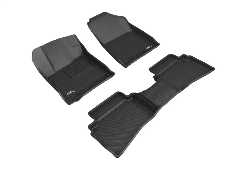 Hyundai Venue Floor Mats - 3D MAXpider - Kagu Series - Black - `24-`26
